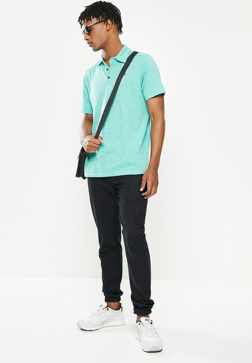 Hurley - Ace vista short sleeve golfer - aura green htr