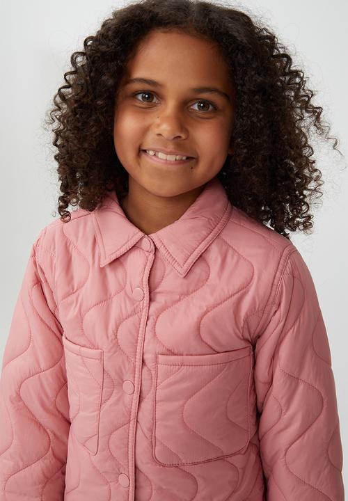 Cotton On - Jamie quilted shacket - musk rose