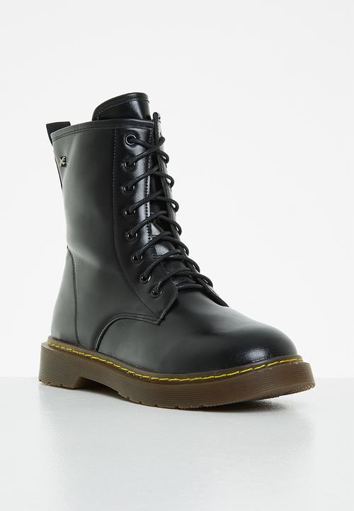 Rock & Co - Krush 1 lace up ankle boot - black