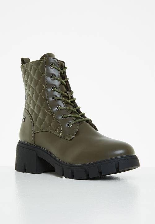 Rock & Co - Stones 2 lace up ankle boot - olive