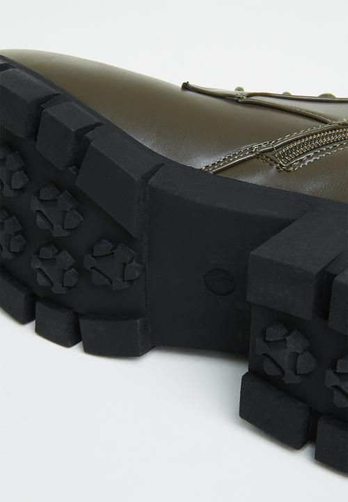 Rock & Co - Stones 2 lace up ankle boot - olive