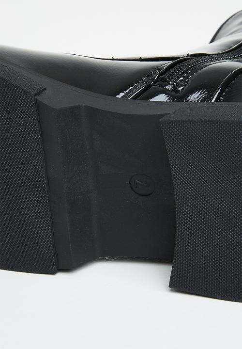 Rock & Co - Zeppelin 1 zip front ankle boot - black