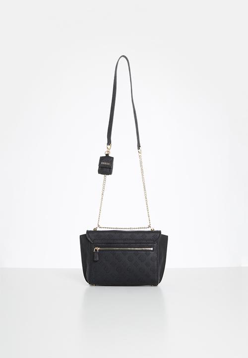 GUESS - Ahb bea convertible crossbody flap - black