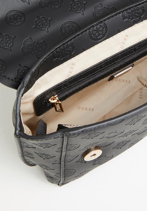GUESS - Ahb bea convertible crossbody flap - black
