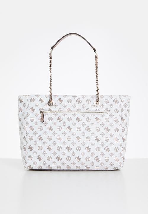 GUESS - Cessily tote - white & brown
