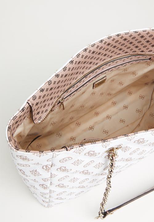 GUESS - Cessily tote - white & brown