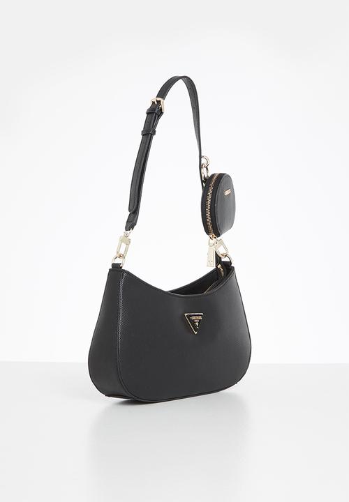 GUESS - Alexie top zip shoulder bag - black