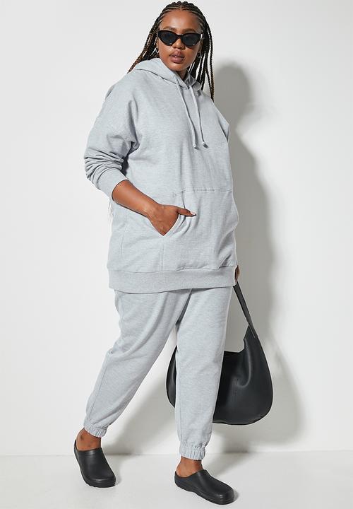 Superbalist - Longline hoodie - grey melange