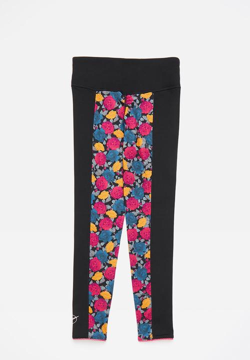 Nike - G nk df one luxe legging aop - black & rush pink
