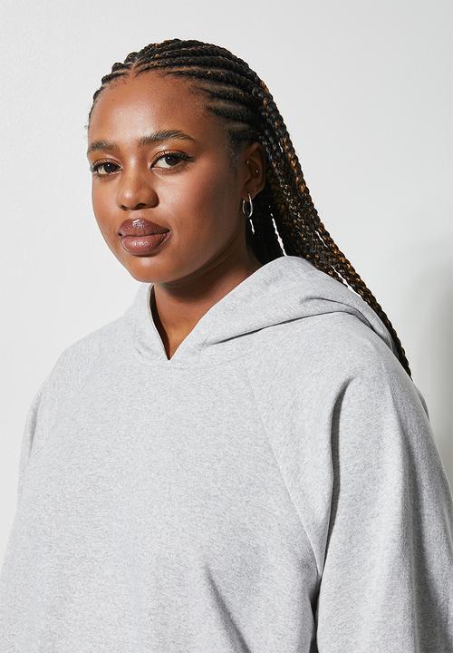 Superbalist - Hi slit hooded dress - light grey 