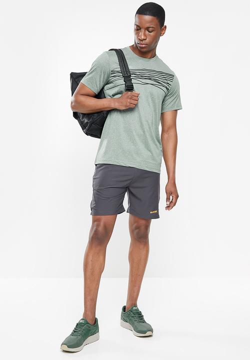 Hi-Tec - 2-1 trail short - grey