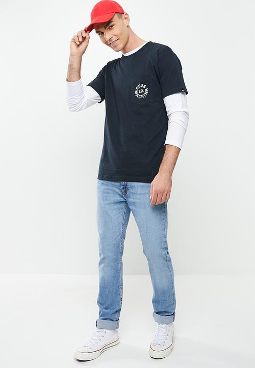 Deus Ex Machina - Deus logo tee - navy