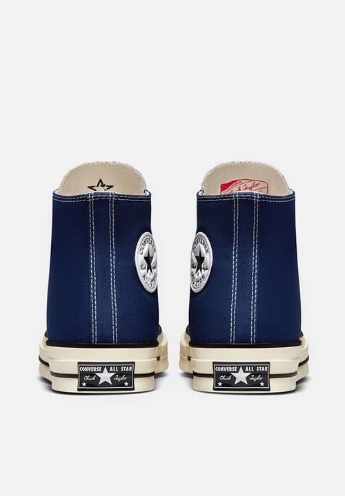Converse - Chuck 70 recycled rpet canvas hi - midnight navy, egret & black