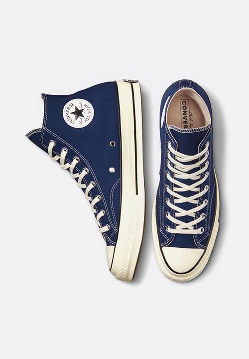 Converse - Chuck 70 recycled rpet canvas hi - midnight navy, egret & black