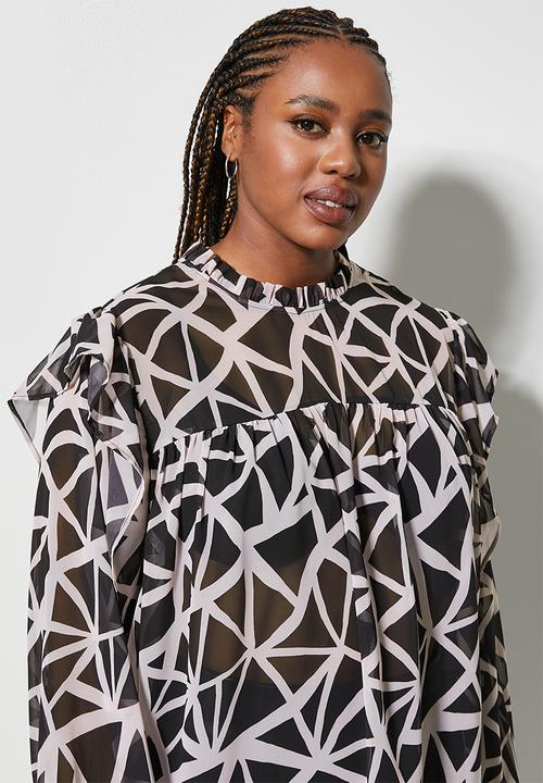 Superbalist - Femme blouse - hand drawn abstract triangle