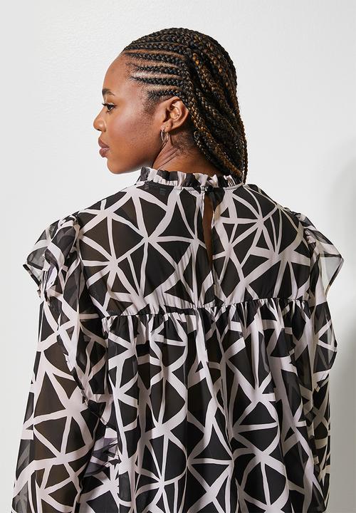 Superbalist - Femme blouse - hand drawn abstract triangle