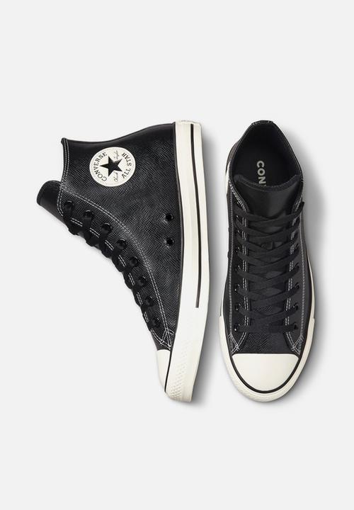 Converse - Chuck taylor all star embossed leather hi - black/egret/black
