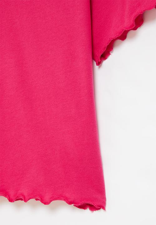 Nike - G nsw tee energy boxy frilly - rush pink