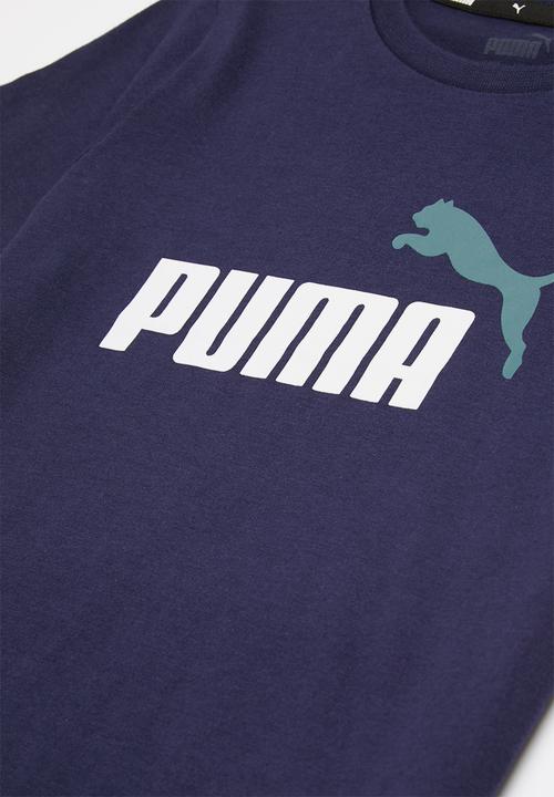 PUMA - Ess+ 2 col logo tee b - navy 