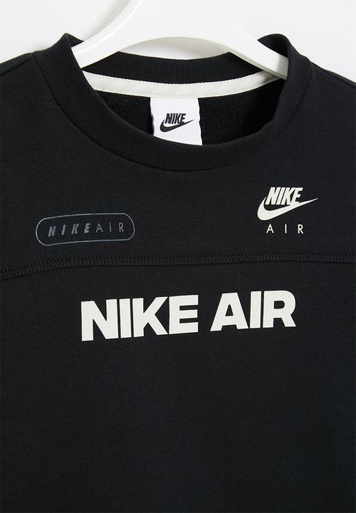 Nike - B nsw nike air crew - black & light bone