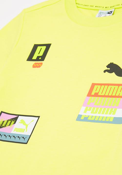 PUMA - Brand love tee b - yellow 