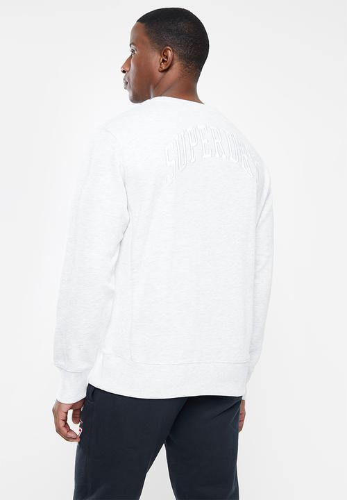 Superdry. - Varsity arch crew - ice marl