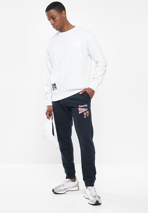 Superdry. - Varsity arch crew - ice marl