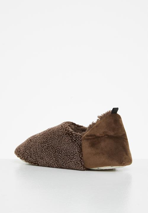 snoozies!® - Mens two tone cut back - brown