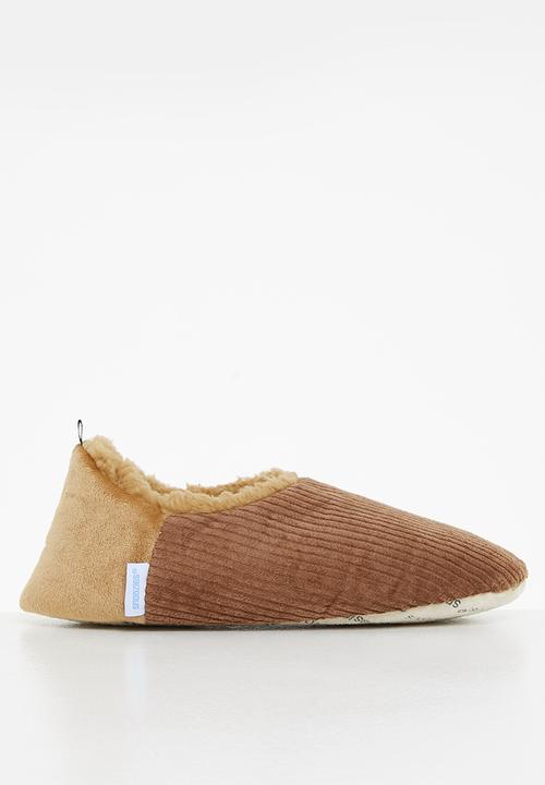 snoozies!® - Mens cut back cord - brown