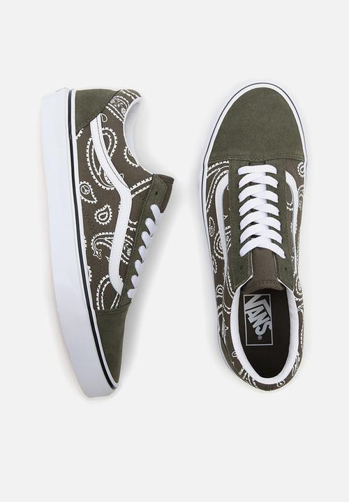 Vans - Ua old skool - (peace paisley) grape leaf/true white