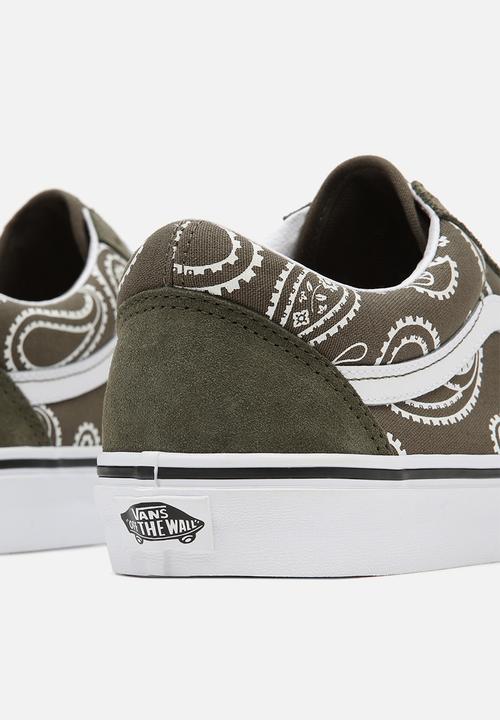 Vans - Ua old skool - (peace paisley) grape leaf/true white