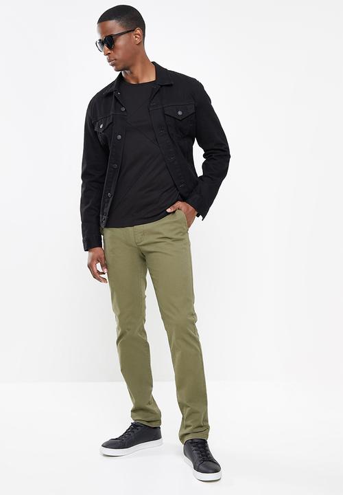 Pierre Cardin - PC Terry Cross Panel Tee- Black