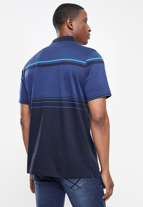 Pierre Cardin - Soft Strip Mercerized Golfer 112 - Navy