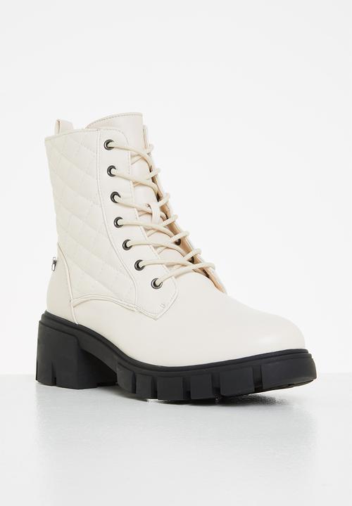 Rock & Co - Stones 2 lace up ankle boot - ecru