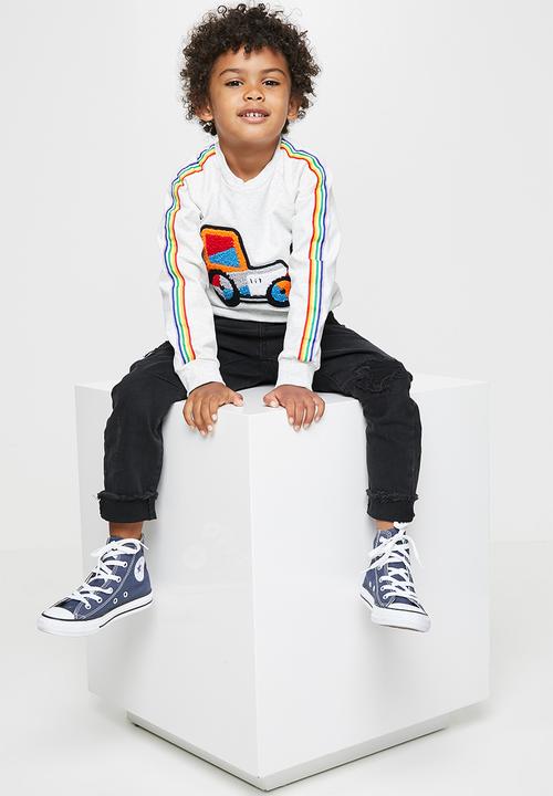 Pop Candy - Sweat top with print interest - grey