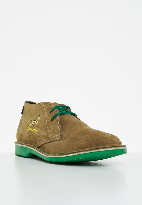 Veldskoen - Heritage springbok - brown & green