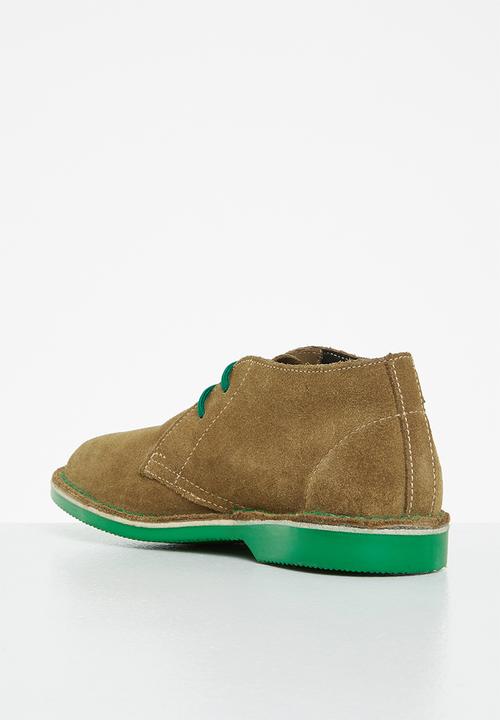 Veldskoen - Heritage springbok - brown & green