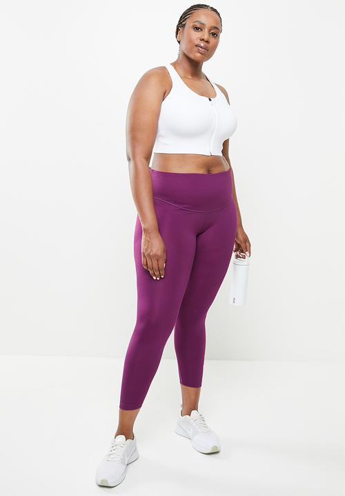 Nike - Plus nike df swsh run tight 7/8 - sangria & white