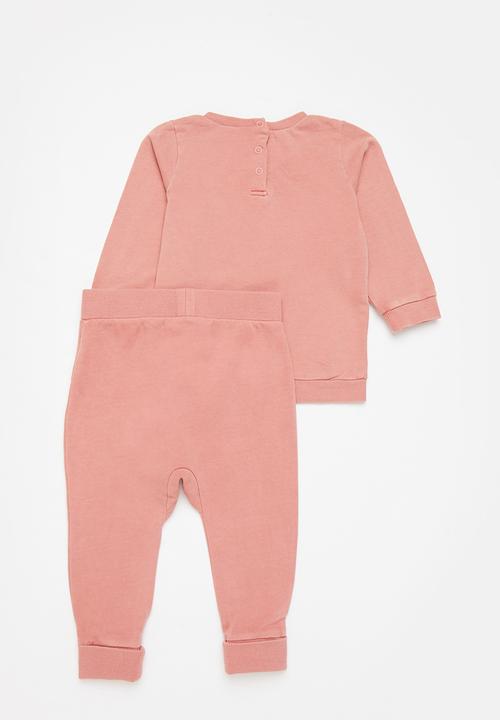 Cotton On - Bundle spencer sweater and bailey trackpant - earth clay