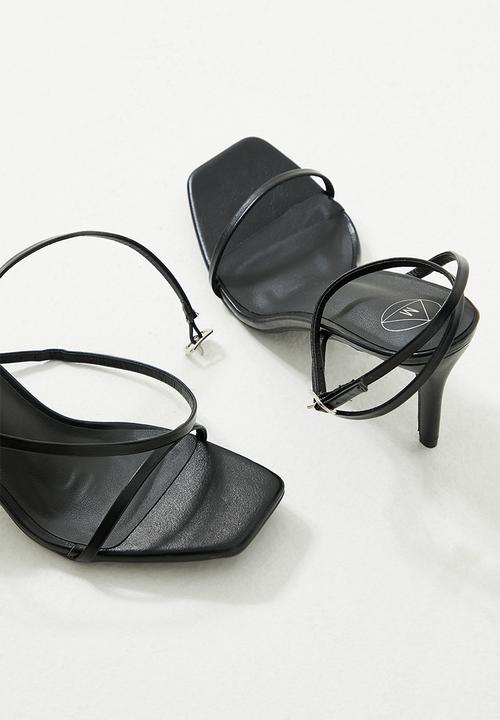 Missguided - Barely there low heel - black