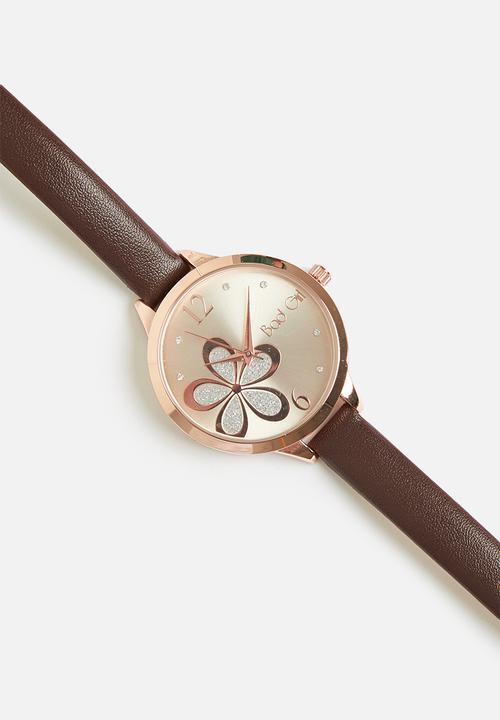 Badgirl - Badgirl fleur watch - gold