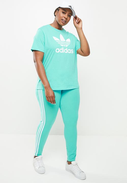adidas Originals - Plus trefoil tee - semi mint rush