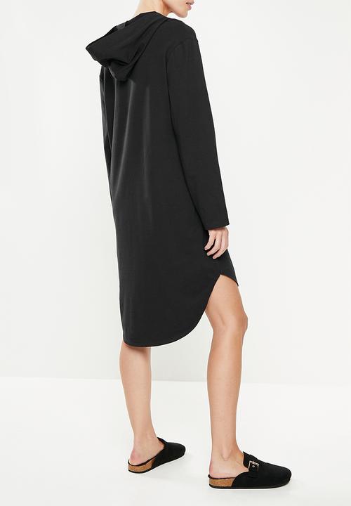 Superbalist - Maternity nursing hoodie lounge dress - black