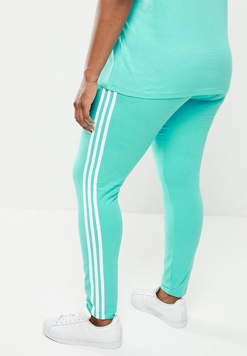 adidas Originals - Plus 3 stripes tights w - semi mint rush