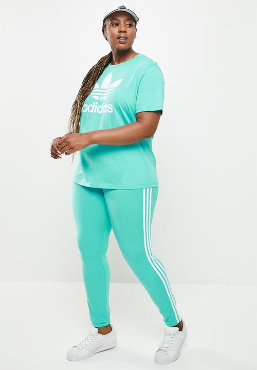 adidas Originals - Plus 3 stripes tights w - semi mint rush