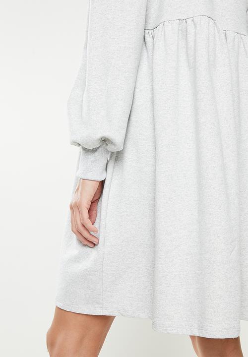 Superbalist - Maternity babydoll fleece dress - grey melange