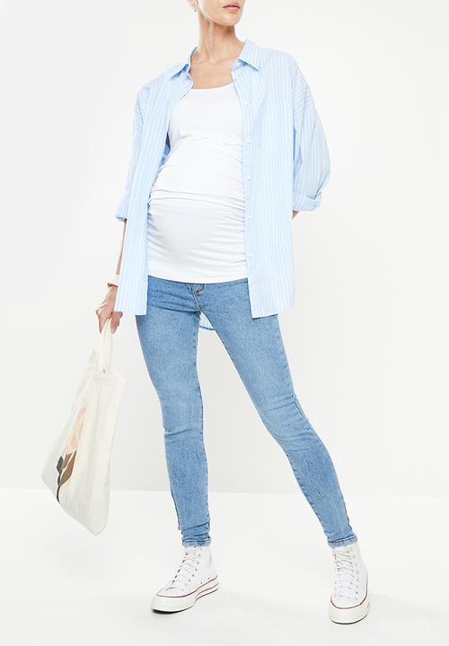 Cotton On - Maternity super stretch jean (over belly) - haven blue