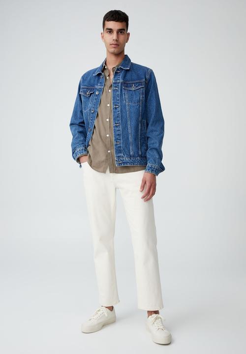 Cotton On - Ashby long sleeve shirt - khaki