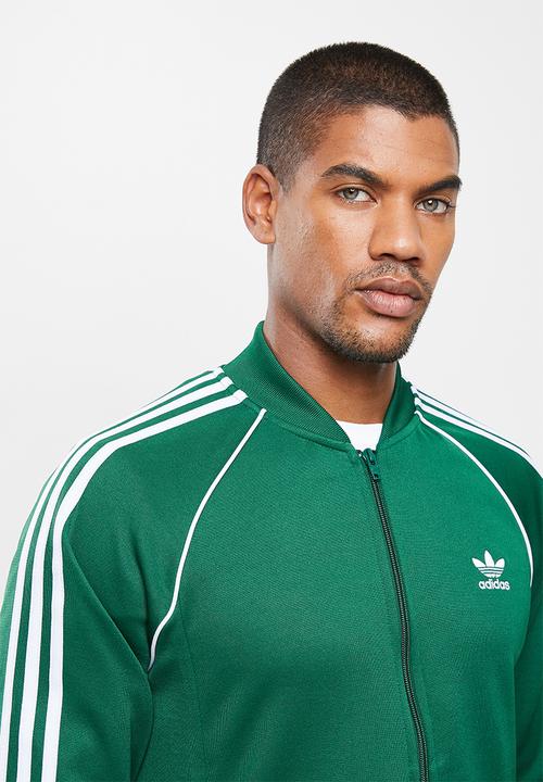 adidas Originals - Adicolor Classics Primeblue SST Track Top - collegiate green & white