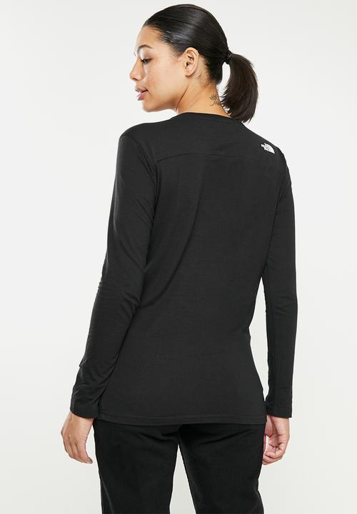 The North Face - W long sleeve  simple dome tee - black